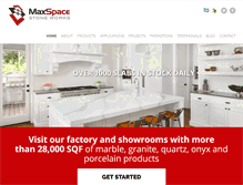 Tablet Screenshot of maxspacestoneworks.com